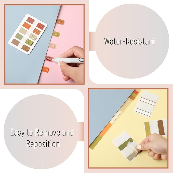 Mr. Pen- Sticky Index Tabs, 500 Pcs, 21 Sets, Colorful Sticky Tabs for Notebooks, Page Markers, Page Tabs for Binders, Page Tabs Sticky Tabs for Books, Notebook Tabs, Book Sticky Tabs for Notebooks