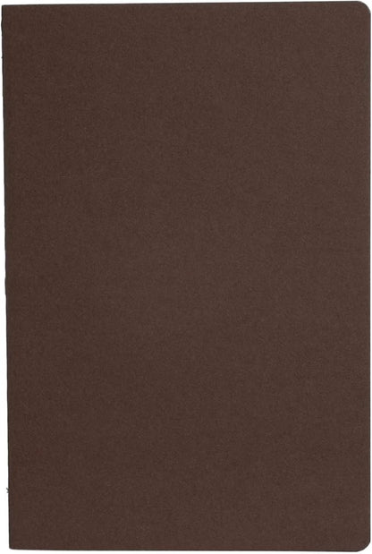 Simply Genius A5 Notebooks for Work, Travel, Business, School & More - College Ruled Notebook - Softcover Journals for Women & Men - Lined Note Books with 92 pages, 5.5" x 8.3" (Brown, 6 pack)