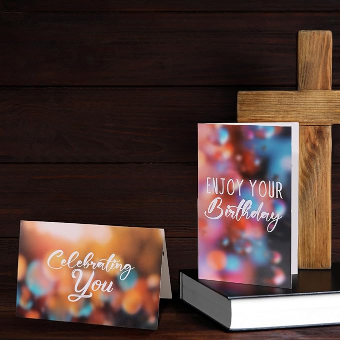 Zhanmai 80 Pack 4 x 6 Inch Religious Christian Birthday Cards Bulk with Scripture Assorted Bible Verse Designs Christian Blessings Birthday Cards with Envelopes (Dreamy Style)
