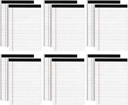 Small Legal Pads 5x8 White Note Pads 5x8 Writing Pads, College Ruled Legal Notepads 5x8, Lined Pads of Paper White Paper Pads 5x8 for School, Home, Office, Business- 12 Pads/Pack, 30 Sheets/Pad