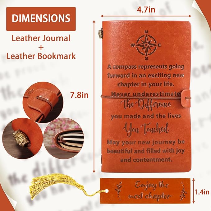 Retirement Gifts for Women Men, Leaving Gifts, Farewell Gifts, Going Away Gifts, New Job Gifts, Office Gifts, Goodbye Gifts for Best Friends Colleague Boss, Journal Notebook