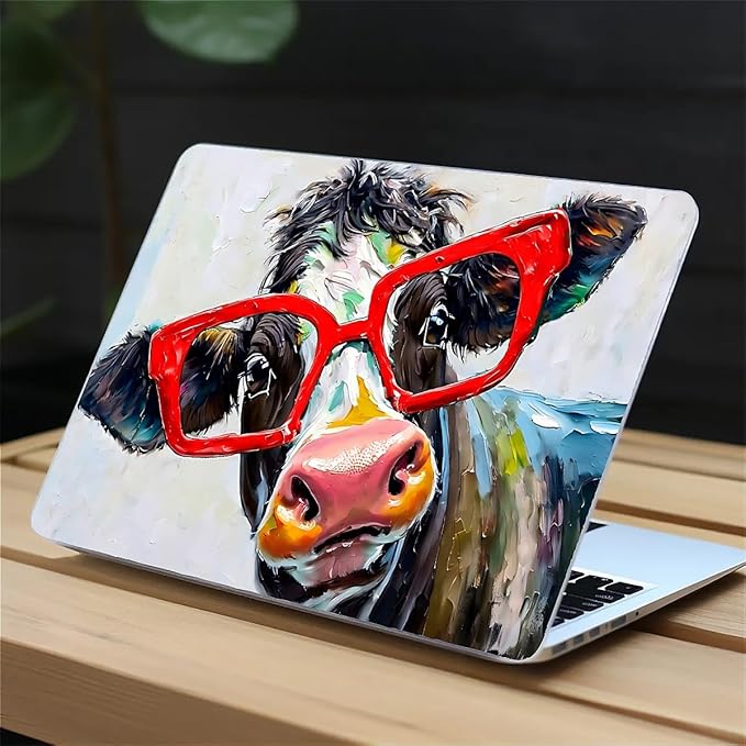 Compatible with MacBook Air 13.3 inch Case 2018-2020 Release A1932 A2179 A2337, Red Cow Hard Plastic Shell Cover Case