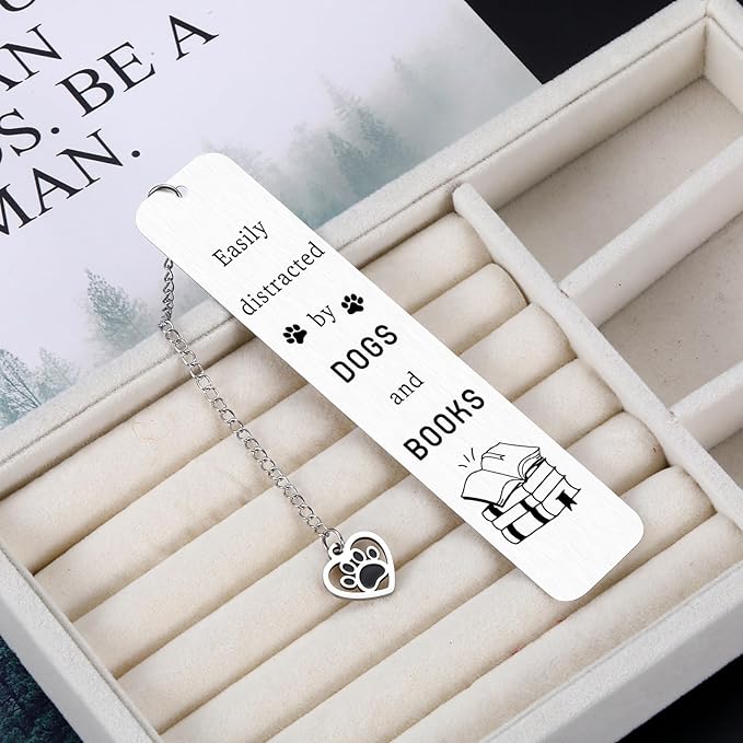 Funny Dog Bookmark for Reading Women Dog Lover Gifts, Book Lover Gifts for Female Friends Cute Bookmark Gifts for Dog Mom Owner Christmas Stocking Stuffers for Women Men Reading Supplies for Women Her