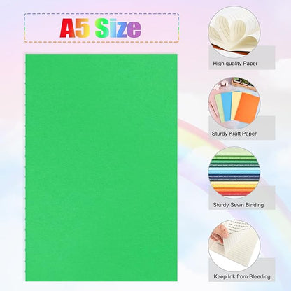 EOOUT 36pcs 12 Colors Journals Notebooks in Bulk, Ruled Lined Journals for Writing, 5.5" X 8.5", 60 Pages, for Kids, Office School Supplies, Gifts