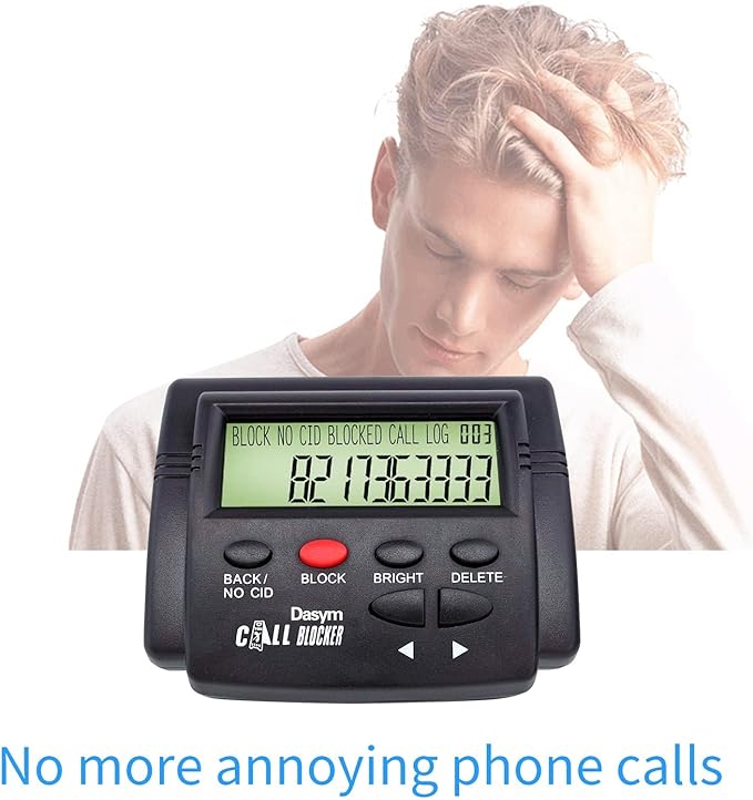 Call Blocker for Landline Phones Telephone 2000 Caller ID Box Blocking One Touch Number Block Device Block Unwanted Robocalls and Nuisance Calls