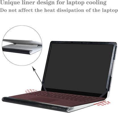 Alapmk Protective Case for 13.5" Microsoft Surface Laptop 5 13.5/Surface Laptop 4 13.5/Surface Laptop 3 2019/Surface Laptop 2 2018/Surface Laptop (Not fit Surface Laptop 3 15/Surface Laptop Go),Black