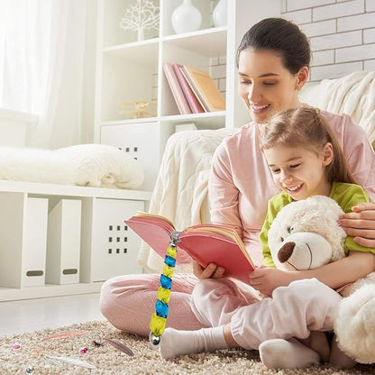 20 Pack Beadable Bookmarks with Bar Bulk Metal DIY Blank Bookmark for Beads Jewelry Pendants Charms Modern Beading Book Make Marks Craft for Book Lovers Office Supplies (Silver)