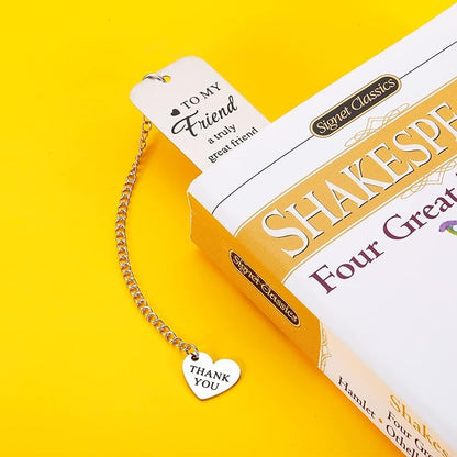 Friend Bookmark Gifts for Her Friendship Gifts for Women Female Friends Best Friend Birthday Graduation Farewell Gifts for Girl Teen Bestie Valentines Day Christmas Gifts for Book Lovers
