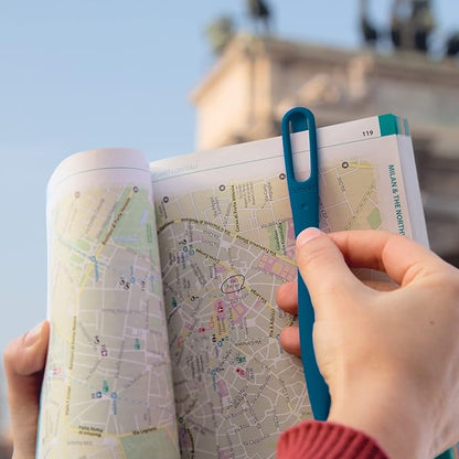 Bobino | Bookmark Pen | Planner Pens & Ballpoint Pens For Journaling | Flat Pen Bookmarks For Women | Book Markers For Women | Mini Pen Page Markers | Book Accessories & Planner Accessories | Charcoal