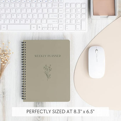 Beautiful Daily and Weekly Planner - To Do List Notebook to Easily Organize Your Agendas And Boost Productivity in School Or At Work - Stylish College or Office Supplies For Women