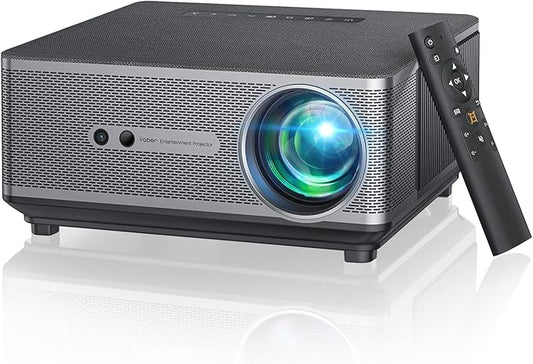YABER K1 Projector 650 ANSI Ultra Bright, Home Theater Movie Projector with WiFi 6 and Bluetooth, Native 1080P& 4K Supported &Auto Screen&Full-Sealed Engine, Wireless Casting/HDMI/USB/TV Stick/PPT