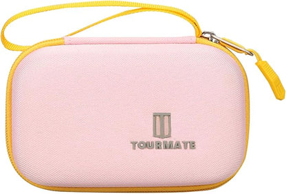 Hard Case Compatible for Moonlite Mini Projector and Story Reels, Storybook Projector Protective Storage Shell, CASE ONLY (Pink+Yellow)