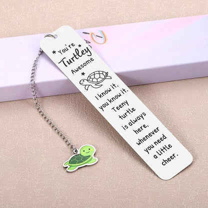 Booktok Gifts, Turtle Bookmark Gifts, White Elephant Gifts, Sea Turtle Gifts for Women, Turtle Gifts for Women, Turtle Lovers Gifts, Cute Book Marks for Reading Women, Cheer up Gifts, Turtle Stuff
