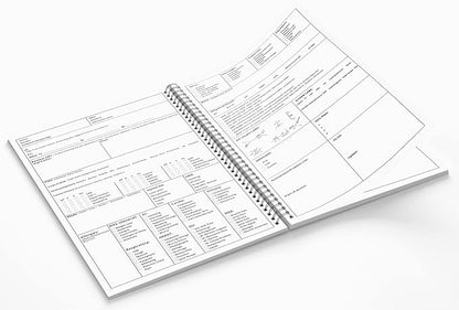H&P Notebook, History and Physical Notepad for Students, Medical Practitioner, Nurses (Medical History and Physical Exam Notebook)- 100 Templates