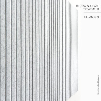 Large Cork Board for Office Black Felt Board Alternative - Slat Wall Paneling, Felt bulletin board tiles for office wall decor, Push pin board Wall organizer for office -12-Pack (Marble White)