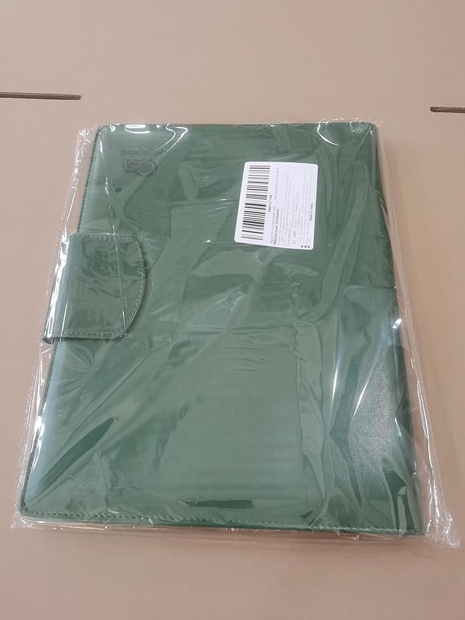 A4 Leather Portfolio,All-in-One Folder Legal Pad Padfolio,Business Interview Legal Organizer with Magnetic Closure,Resume Folder Binder with Luxury Papers,Sticky Tab,Pen for Men & Women,Retro Green