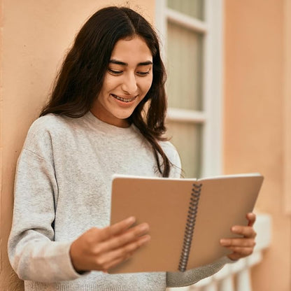 miikoul 150 Packs A5 Spiral Notebooks, 8.3"×5.5", 60 Sheets/120 Pages, Hardcover Lined Journal Notepad Travel Notebooks for Office and School Supplies