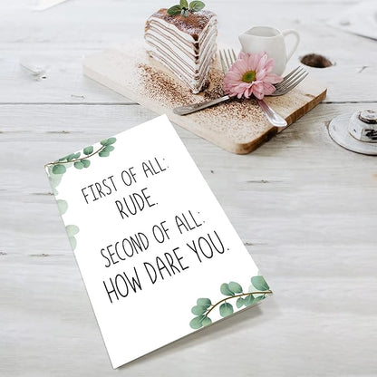 Supoeguk Funny Leaving Card for Coworker, Sarcastic Retirement Card for Him Her, Rude Going Away Card for Men Women, New Job Card