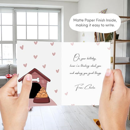 ALY LOU Birthday Card Anniversary Mother's Day Father's Day/Mom Dad/Her Him/Husband Boyfriend/Girlfriend Wife/Greeting Card (I'll Roll With You ...)