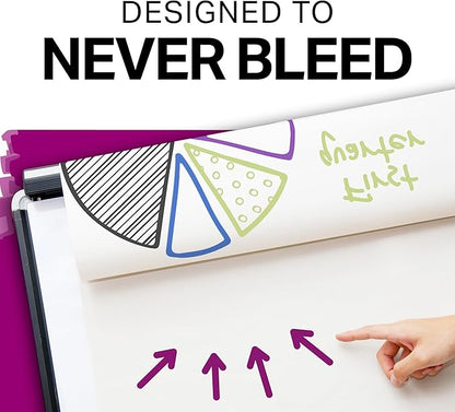 SHARPIE Flip Chart Markers, Bullet Tip, Assorted Colors, 8 Pack, Low-Odor, Squeak-Free