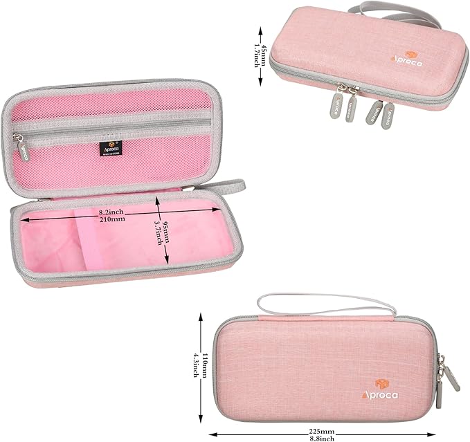 Aproca Pink Hard Storage Portable Case, for Casio fx-9750GIII, Standard Graphing Calculator