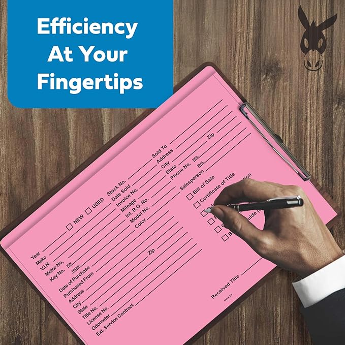 Printed Heavy Duty Deal Jackets - Pink (100 Shrink Wrapped)