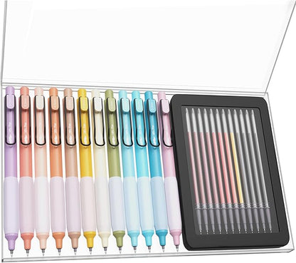 Mr. Pen- Retractable Gel Pens, 12 Pack, Colorful Ink Gel Pens with Case and 12 Refills, Gel Pens Fine Point 0.5mm, Retractable Pens, Cute Pens, Aesthetic Pens for Journaling Fine Tip Pens
