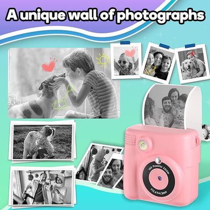 Printer Paper,12 Rolls for Kids Instant Print Camera,HD Printing Thermal Print Paper (12 Rolls)