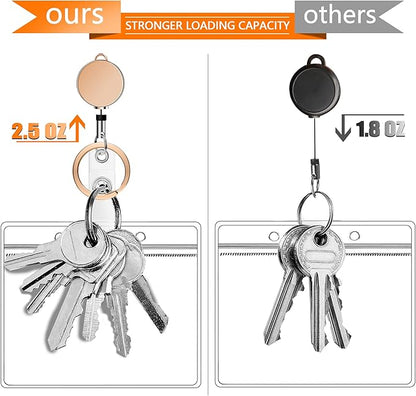 Retractable Lanyards for ID Badges and Keys, Cute Breakaway Teacher Lanyard with Badge Holders and Reels, Silicone Beaded Lanyard for Women, Nurses, Office with 2 Waterproof Card Holders