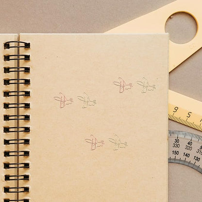 NUOBESTY Decorative File Folders 20pcs Cute Paper Clips Metal Bee Shape Journaling Paper Clamp Binder Clips Scrapbooking Bookmarks for Office Supplies Wedding Invitations Crafts 3.7cm