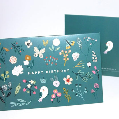 Deluxe Floral Birthday Cards Set - Bulk Assortment with Kraft Envelopes & Round Stickers, Perfect for Women, Baby Showers, Thank You Notes, and Gift Messages - Vibrant Flower Designs on Quality Paper.