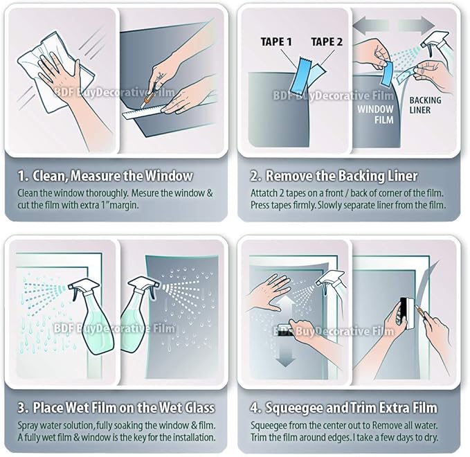 BDF S2M Window Film Clear UV Blocking - 24in X 100ft