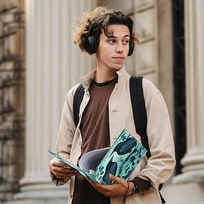 Ravens On Branches Padfolio Folder with Clipboard,Portfolios Organizer Clipboards with Storage Clipboard Writing Pad PU Leather Conference Document Organizer with Business Card Holder