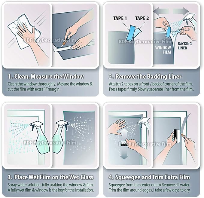 BDF NSN70 Window Film Transparent High Heat Rejection & UV Cut (Very Light) - 36in X 7ft