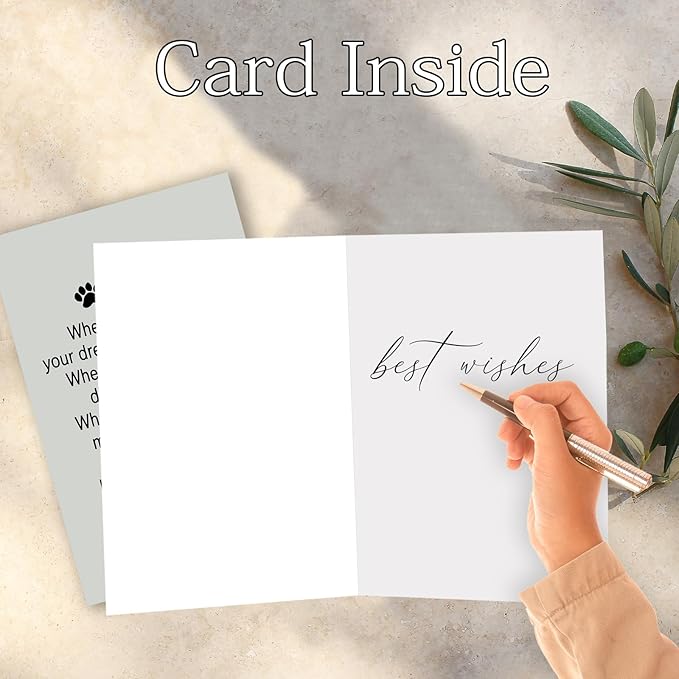 Pet Sympathy Cards, Sympathy Gifts for Loss of Dog Cat, Pet Death Memorial Gifts for Dogs Cats