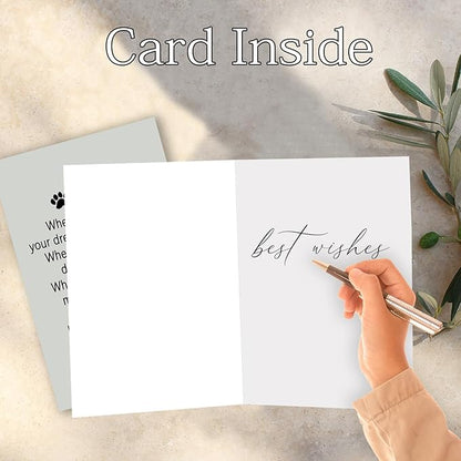 Pet Sympathy Cards, Sympathy Gifts for Loss of Dog Cat, Pet Death Memorial Gifts for Dogs Cats