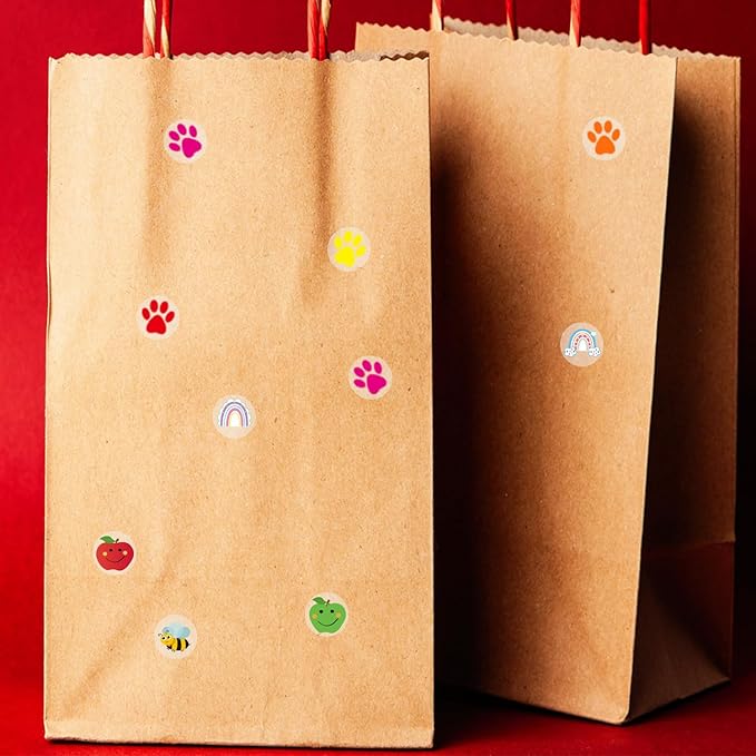 0.5 Inch Multicolor Paw Print Stickers,Self Adhesive for Scrapbooking/Kid DIY Arts Crafts/Reward Stickers Teachers Stickers