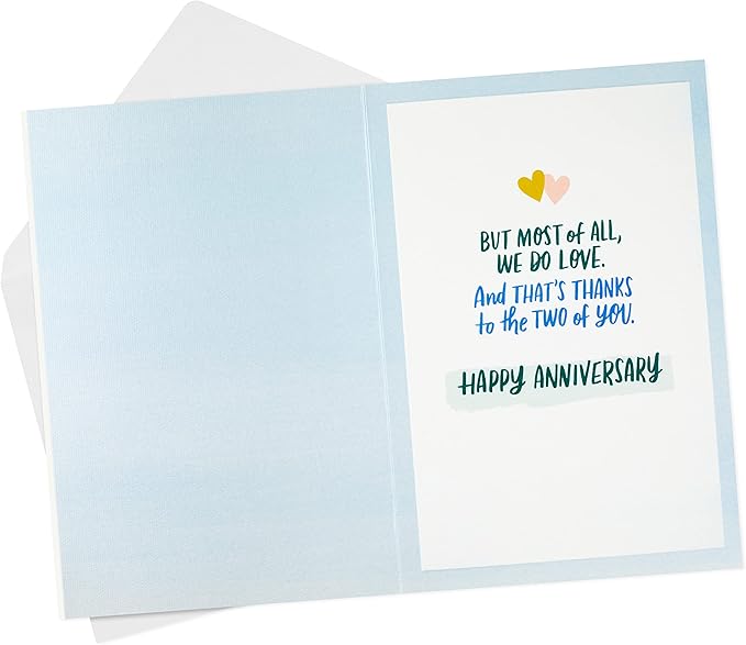 Hallmark Anniversary Card for Parents (Fun, Family, Faith in Each Other)