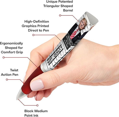Trump Not Guilty Ballpoint Pen, MAGA Not Guilty Design, Trump Merchandise Donald Trump Gifts for Men & Women, Make America Great Again Donald Trump Not Guilty Pen - Imprinted In The USA (3-Sided Pen)