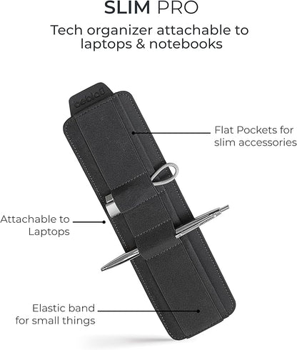 Beblau Slim PRO Portable Tech Organizer – Attachable Laptop & Notebook Accessory | Fits 13"-17" | Backpack & Desk Organizer | Office, Home, & School | Work-from-Home | Christmas Gift
