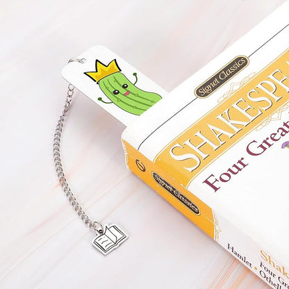 Funny Bookmark for Women, Pickle Gifts for Book Lovers, Book Marks for Reading Women, Girls Christmas Gifts for Pickle Lovers, Stocking Stuffers for Girls Pickle Lovers, Birthday Valentines Day Gifts