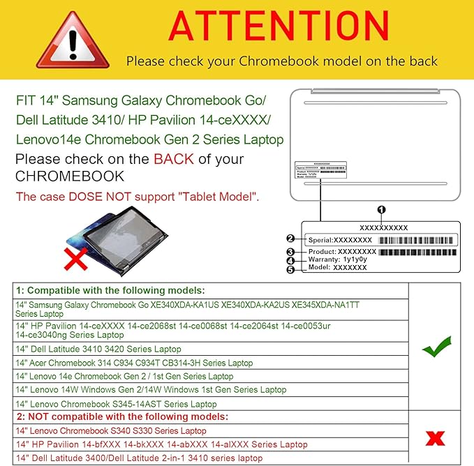 Fintie Sleeve Case for 14" Samsung Galaxy Chromebook Go XE340XDA XE345XDA/Dell Latitude 3410/HP Pavilion 14-ceXXXX/Lenovo 14W Windows Gen 2 - Premium PU Leather Portfolio Book Cover, Glittering Marble