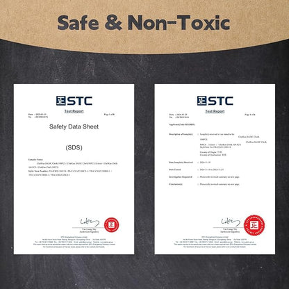 White Chalk 100PCS, Chalkboard Chalks for Classroom, Office and Home Use, Non-Toxic Bulk for Teachers and Kids, School Supplies Blackboard