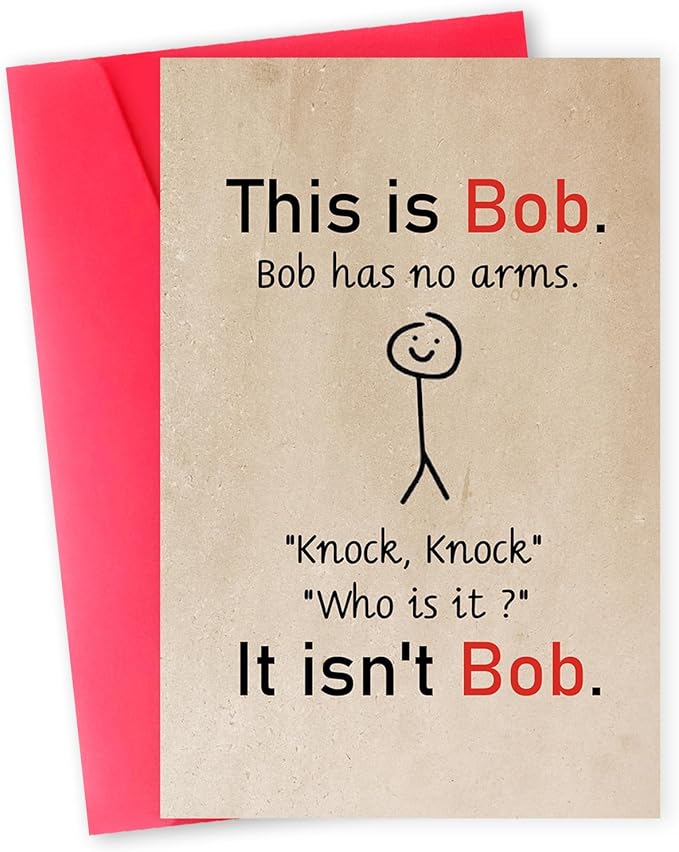 Funny Birthday Card for Men Women, Hilarious Birthday Gifts for Family Friends Coworkers, Cheeky Bday card for Him Her, Black Humor Birthday Card, Humorous Office Greeting Card