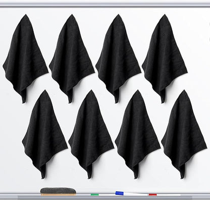 Ira Pollitt 8 Pieces Magnetic Cleaning Cloth Dry Erasers Microfiber Dry Erase Erasers Reusable Microfiber Cloth Eraser for White Boards, Multipurpose Cleaning Cloths for Office,School 12 x 12 inch