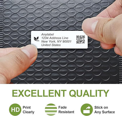 Compatible 3" x 1" Direct Thermal Labes Replacement for Barcodes Postage Address Shipping Compatible with Rollo & Zebra Desktop Printers Adhesive & Perforated (12 Rolls, 1300 Labels/Roll)