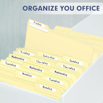 File Folder, PANDRI 270 Pack File Folder, 1/3 Cut Tab, Letter Size, Filing Folder for Office School Business, Manila