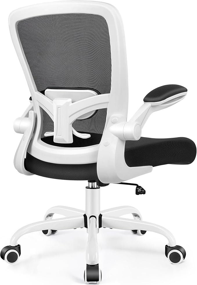 FelixKing Ergonomic Office Chair, Adjustable Lumbar Support, Breathable Mesh Fabric, Durable and Reliable, White