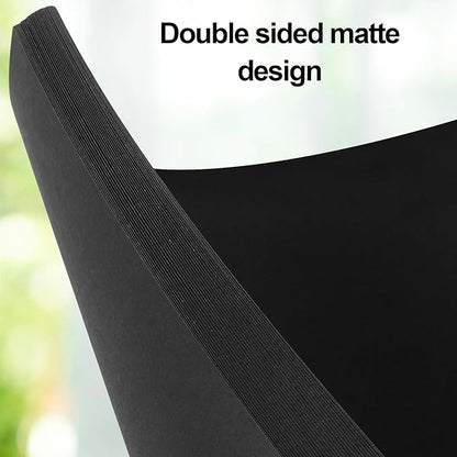 Joyberg Black Cardstock 8.5 x 11, 230gsm Cover Cardstock Paper, 85 Lb Heavy Card Stock for Printer, Card Stock Paper for Invitations, Scrapbooking, Crafts, Diy Cards, Decoration, Drawing (30 Sheets)