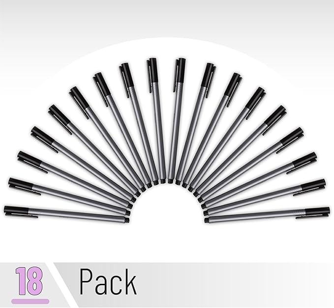 Mr. Pen- Black Fineliner Pens, 0.4mm, 18 Pack, Black Fine Point Pens Fine Point, Fine Liners Artists, Fineliners Pens, School Supplies, Art Pens, Writing Pens, Fine Tip Markers